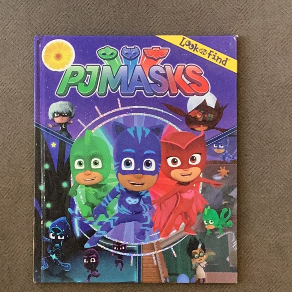 PJ Masks Look and Find Kids Hardcover Book